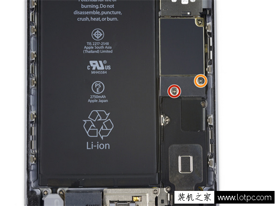 苹果iPhone 6s Plus手机更换Home键组件图解教程